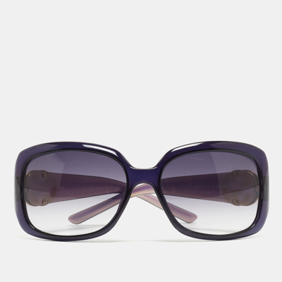 Pre-owned Gucci Purple Acetate Gg3164/s Oversize Sunglasses