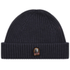 PARAJUMPERS PARAJUMPERS RIBBED BEANIE HAT NAVY