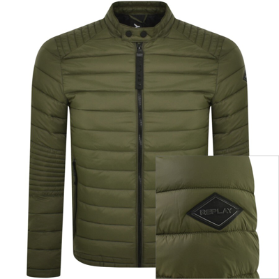 Replay Padded Jacket Green