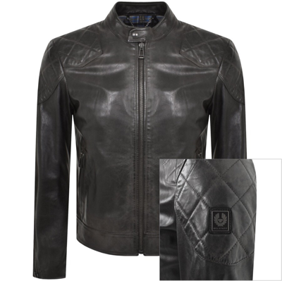 Belstaff Outlaw Hand-waxed Leather Jacket In Black