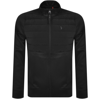 Luke 1977 Quilted Funnel Neck Sweatshirt Black In Black
