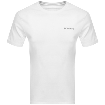 Columbia Basic Logo T Shirt White