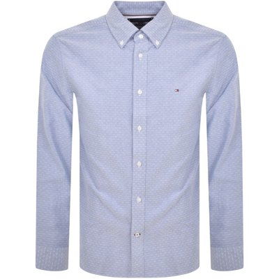 Tommy Hilfiger Oxford Dobby Long Sleeve Shirt Blue In Navy