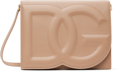 Dolce & Gabbana Pink Dg Logo Bag In 80402 Powder Pink