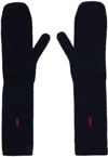 Doublet Navy 'socks Or Gloves?' Gloves In Navy