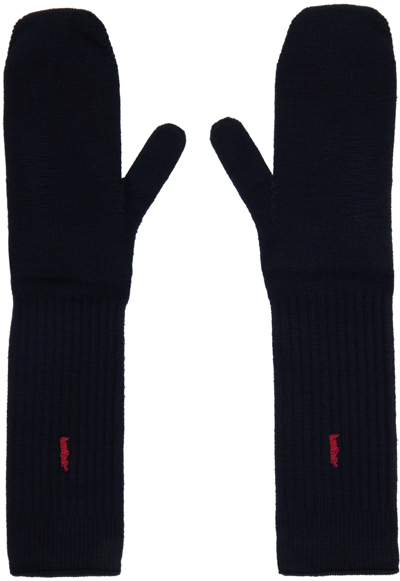 Doublet Navy 'socks Or Gloves?' Gloves