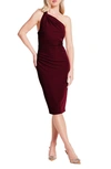 KATIE MAY HIGH ROLLER ONE-SHOULDER BODY-CON COCKTAIL DRESS