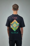 Casablanca Les Elements Organic Cotton T-shirt In Black