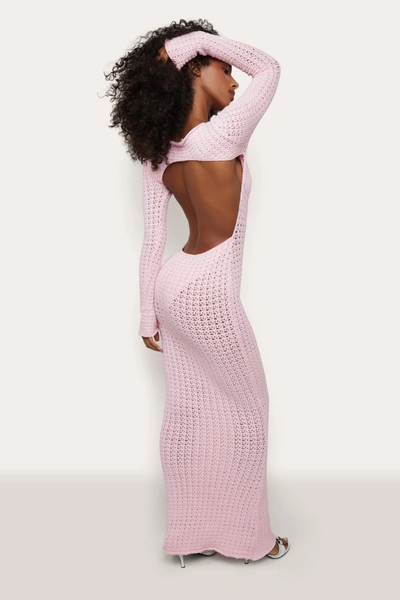 Frankies Bikinis X Guizio Hayes Crochet Dress In Slipper Pink | ModeSens