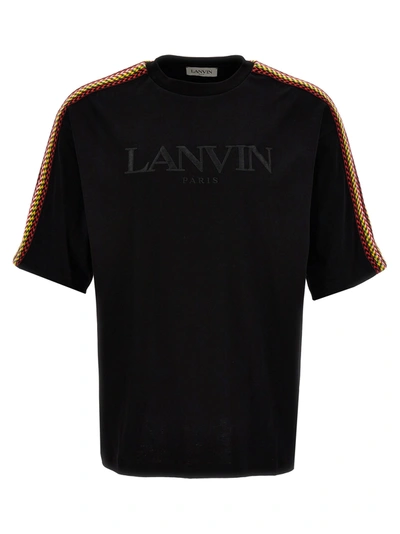 Lanvin Crewneck Cotton T-shirt In Black
