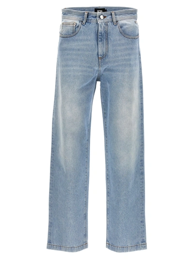 Gcds Printed Jeans In Azul Claro