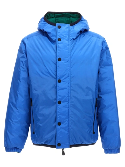 Moncler Rosiere Reversible Padded Jacket In Blue
