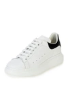 GUCCI MEN'S BICOLOR LEATHER LOW-TOP SNEAKERS,PROD149750006