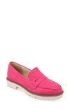 Journee Collection Kenly Womens Moc Closed Toe Loafers In Pink