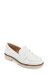 Journee Collection Kenly Comfort Foam Penny Loafer In White