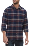 FLAG AND ANTHEM BLAKESBURG PLAID LONG SLEEVE COTTON BUTTON-UP SHIRT