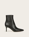 Veronica Beard Lisa Leather Mid-heel Bootie In Black