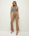 Veronica Beard Carson Kick-flare Jean In Tan Sierra