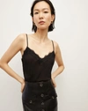 Veronica Beard Ciarlo Lace-trim Top In Black