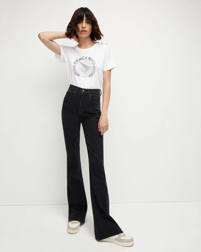 Veronica Beard Beverly Skinny-flare Jean In Washed Onyx