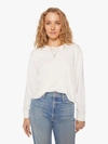 MOTHER THE L/S SLOUCHY CUT OFF BRIGHT T-SHIRT (ALSO IN XS, S,M, XL)