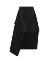 ALEXANDER MCQUEEN ALEXANDER MCQUEEN ASYMMETRICAL WRAP SKIRT