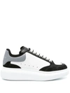 Alexander Mcqueen Oversize Sneakers In White, Black And Grey In Black