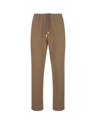 Barrow Burnt Sand Track Pants With Logo In Brown