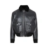 GIVENCHY GIVENCHY  LEATHER AVIATOR WITH SHEARLING COLLAR JACKET