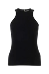 Isabel Marant Black Stretch Wool Blend Zalana Top In Black