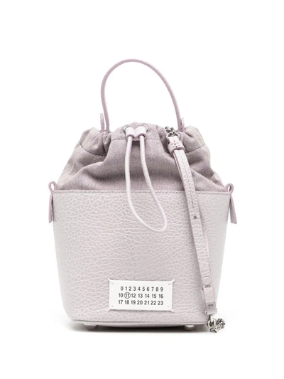 Maison Margiela 5ac Calf-leather Tote Bag In Wisteria