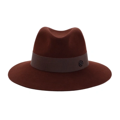 Maison Michel Henrietta Hat In Brown