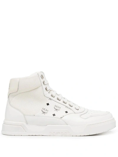Mcm Skyward High-top Trainers In Visetos In White