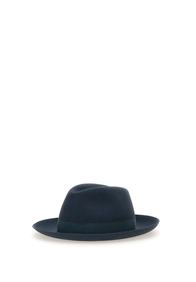 Borsalino Folar Hat In Blue