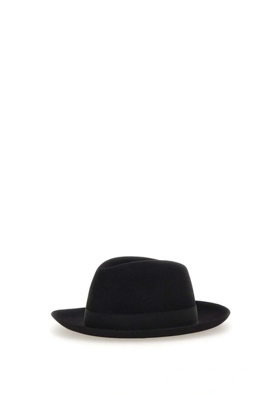 Borsalino Folar Hat In Black
