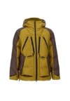 Colmar Two-tone Hooded Down Jacket In Yellow