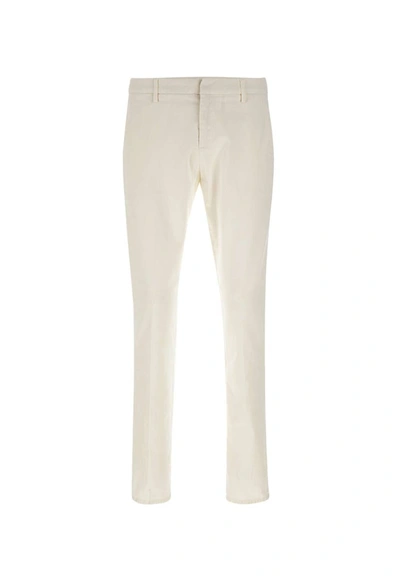 Dondup Gaubert Cotton Pants In Beige
