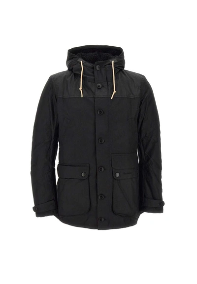 Barbour Game Waxed Parka In Black