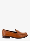 Tory Burch Perri Leather Mini Medallion Loafers In Carmel
