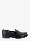 Tory Burch Perri Leather Mini Medallion Loafers In Black
