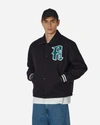 Aries Oversize Ribbed Cuffs Hem Side Pockets Jacket In Black