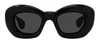 Loewe Inflated 47mm Butterfly Sunglasses In Grey
