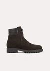 Totême 20mm The Husky Suede Hiking Boots In Coffee
