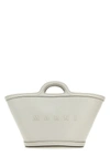 Marni White Leather Small Tropicalia Handbag In White