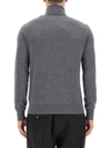 Ballantyne Classic Grey Wool Turtleneck Sweater In Gray