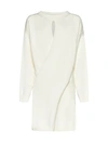 Jw Anderson Deconstructed Sweater Dress In Beige