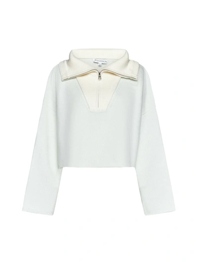Jw Anderson Sweater In Mint,off White