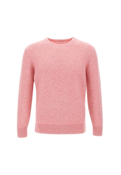 Kangra Cashmere Kangra Man Sweater Mauve Size 46 Cotton, Baby Alpaca Wool, Polyamide, Wool, Elastane In Pink