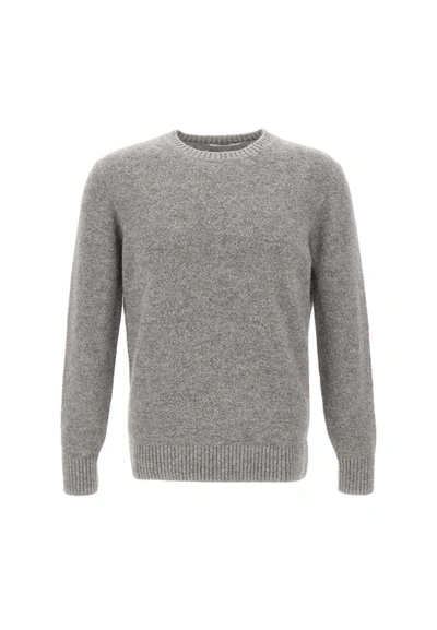 Kangra Man Sweater Grey Size 46 Alpaca Wool, Cotton, Polyamide, Wool, Elastane