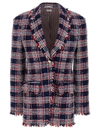 Thom Browne Multicolor Tweed And Chenille Blazer In Multicolor